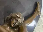 Austrian Vienna Art Deco Bronze Figure Olivino Nude Model Sculpture Statue Sale
