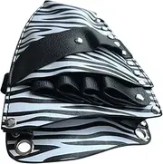 WRITWAA Stylish Leather Scissor Holder Pouch for Hairdressers Durable Waist Pack with Multiple Pockets for Shears Tools and Accessories for Salon and Barber Use
