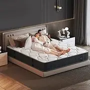Royal Sleep King Single Size Mattress | 30cm Thick Euro Top Extra Firm Bamboo Bed Mattress | 9-Zone Pocket Spring for Comfort & Pressure Relief Foam Mattress