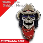 R.M Williams Cowboy SKull with Red Bandana and Glasses Decal Sticker