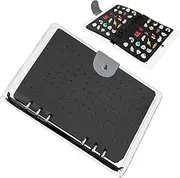 FOCCAR Pin Book for Enamel Pins | Pin Binder Earring Jewelry Organizer Felt | Lapel Pin Display Case with 6 Pages, Enamel Pin Board Pin Organizer for Earrings Necklace Ring Ear Studs