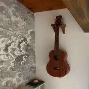 Ukulele Wall Hanger, Mahogany Wood