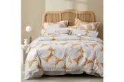 Platinum Collection Lagos Honey Duvet Doona Quilt Cover Set - King Bed
