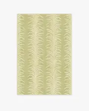 120' x 185' | Machine Washable Runner Rug | Kid & Pet Friendly | Indoor Rug | Tree Fern Matcha Green Rug by Sanderson | Ruggable