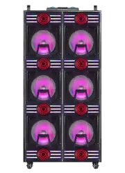New Karaoke Max Power 20,000 Watts MPD6201 6 10'' Woofers DJ System Laser Light