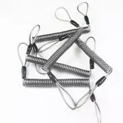 5 X Stainless Steel DIY Coil Lanyard Spring Lanyard Tool Lanyard Coil Teth