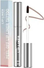 Bloomella Lip Stain, Bloomella Lip Stain Peel off Liner, Long Lasting Lip Tint Peel off Stain, Non-stick Cup for All Skin Type, Makes Your Lips Glow (#2 Neutral Mauve, 2.5ml)