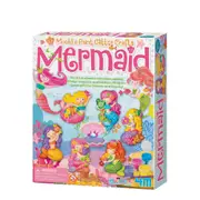 4M Mould & Paint Glitter Mermaid Magnet/Badges Kids Art Painting Activity 5y+