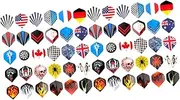 Happyyami Leaf Darts Flights Funny Darts Flights Style Soft Tip Darts Flights Skull Darts Flights Darts Accessories Flights Board Game Huge Darts Bundle Suit PVC