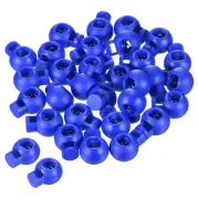 Cord Locks, 100 Pack Ball Spring Toggle Stopper, Dark Blue