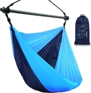Hammock Chair, Portable Outdoor Hanging Rope Swing, Max 500 Lbs, Collapsible and