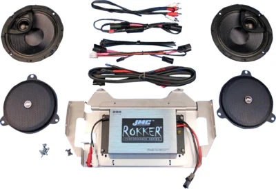 J&M - RKT6-200HC14 200 W 2-Channel Amplifier/Speaker Kit '14-'23 FLHX/FLHTK/FLHC