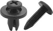50pcs 6mm Plastic Push Type Rivet Bumper Pin Clips