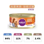 HALO 貓罐頭 85G 156G 主食貓罐 無榖貓罐 低敏  無榖 主食罐 全貓 WDJ 美國 嘿囉