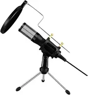 Vaguelly Plug and Play Microphone Driver Desktop Mic for Computer Conferencing Voice Chat Up to Meters Range Includes Tripod Stand Compatible with