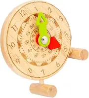VINTORKY Creative Clock for Cognition Plaything Fun Educational Tool for Shape Recognition and Learning Safe and Design for Preschoolers