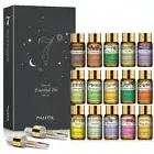 PHATOIL Pure Essential Oils Gift Set 100% Natural Oil For Diffuser Humidifier