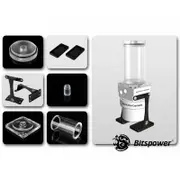 Bitspower Dual/Single D5 100mm Upgrade Kit - Clear/Clear [BP-D5TOPUK100AC-CLCL]