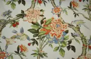 Mudan Persimmon Waverly Fabric