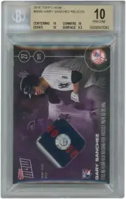 Gary Sanchez Yankees 2016 Topps Now GU Base 509-D 7/25 BGS 10 Trading Card