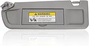 EKLN Sun Visor Left Driver Side LH with Mirror, Fit for 2006 2007 2008 2009 2010 2011 Honda Civic, Replaces OE# 83280-SNA-A01ZC, Color: Light Gray (Left Driver Side)