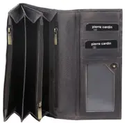 Pierre Cardin Womens Soft Italian Leather RFID Purse Wallet - Black