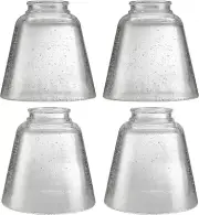 23174-60-4, Transitional Clear Seeded Ceiling Fan Replacement Glass Shade, 2-1/8