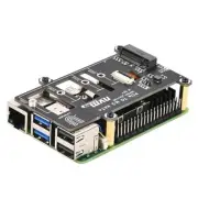 PCIe M.2 HAT+ for Raspberry Pi 5, NVMe SSD PIP PCIe Peripheral Board With