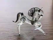 HORSE ~Collectible Hand Blown Art Glass Figurine~Handmade Tiny Animal~UNIQUE