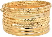 [YangQian] Bangle Bracelets for Women Multilayer Bohemian Bracelets for Women Girls Indian Bangles Set for 12 Womens Stackable Bracelets