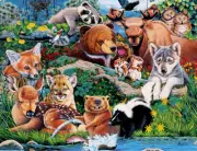 MasterPieces Forest Friends 100 Piece Jigsaw Puzzle By Jenny Newland