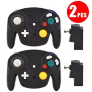 2PCS Wireless GameCube Controller + Adapter for Nintendo GameCube NGC Console