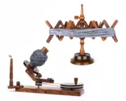 Hand Operated Wood Winding Wooden Knitting Yarn. Winder and swift kniitter gift.