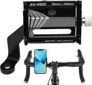 Bike Phone Holder - Adjustable Cell Phone Holder - Anti-Slip Smartphone Clamp, Aluminum Alloy Handlebar Bracket for Cycling, Mountain Biking