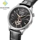 CITIZEN COLLECTION NH9131-14E Mechanical Automatic Watch Leather Band Black 40mm
