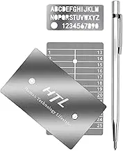 HTL® Steel Crypto Seed Cold Storage Backup, 24 Words Bitcoin Key Phrase Steel Plate, Compatible With Ledger, Trezor, KeepKey (Keystone Tablet)