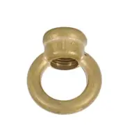 B&P Lamp Cast Brass Loops, Tapped 1/8IP