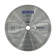 New Irwin Classic 7-1/4 140 Tooth Plywood Or Plastic Circular Saw Blade 1826231