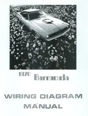 1970 70 BARRACUDA/CUDA WIRING DIAGRAM MANUAL