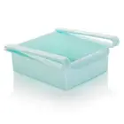 (Blue)3Pcs Retractable Drawer Type Refrigerator Storage Box Food US