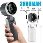 Mini Portable Fan Hand-held Desk Fan Air Cooling Cooler USB Rechargeable 5 Speed