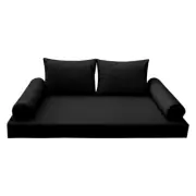 *COVER ONLY*-Style 1 Daybed Mattress Bolster Pillow Covers Piped Trim Twin-AD109