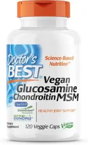 Doctor's Best Vegan Glucosamine Chondroitin MSM, Joint Health, Hair, Skin & Nail