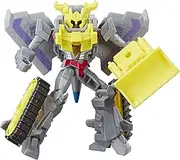 Transformers Cyberverse Spark Action Figure with Demolition Destroyer Spark Armour Vehicle (4 Inches, Multicolor)