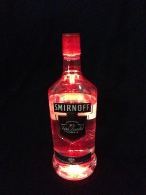 LED white Light Sticker Bottle glorifier bottle glow nightclub 50PACK **RED**