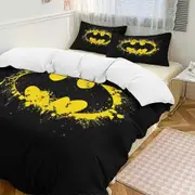 v1893 Bed Sheets Bedding Batman 3-Piece Bedding Set Soft Warm And Comfortable Bed Set with 1 Duvet Cover And 2 Pillowcases Bed Sheets yuq1893