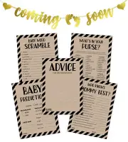 Inkdotpot Gender Reveal Baby Shower Games Bundle With Coming Soon-EDq