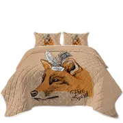Free Spirit Feathers Fox Coverlet