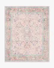245' x 305' | Machine Washable Runner Rug | Kid & Pet Friendly | Indoor Rug | Fit For A Queen Soft Rose Rug by Bridgerton | Ruggable