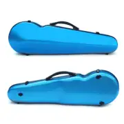 New Blue Violin case 4/4 Full Size Light Hard Violin Case with Straps Bow Holder